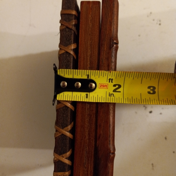 !! 3) Mirrors Designed Brown Solid Wooden Wall Decor 6" VINTAGE Intercontinental - Picture 8 of 8